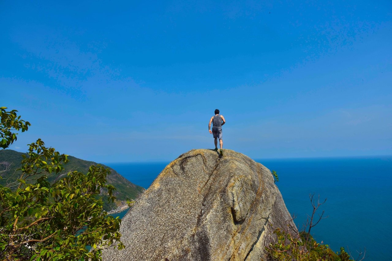 Man hiking in Koh Phangan