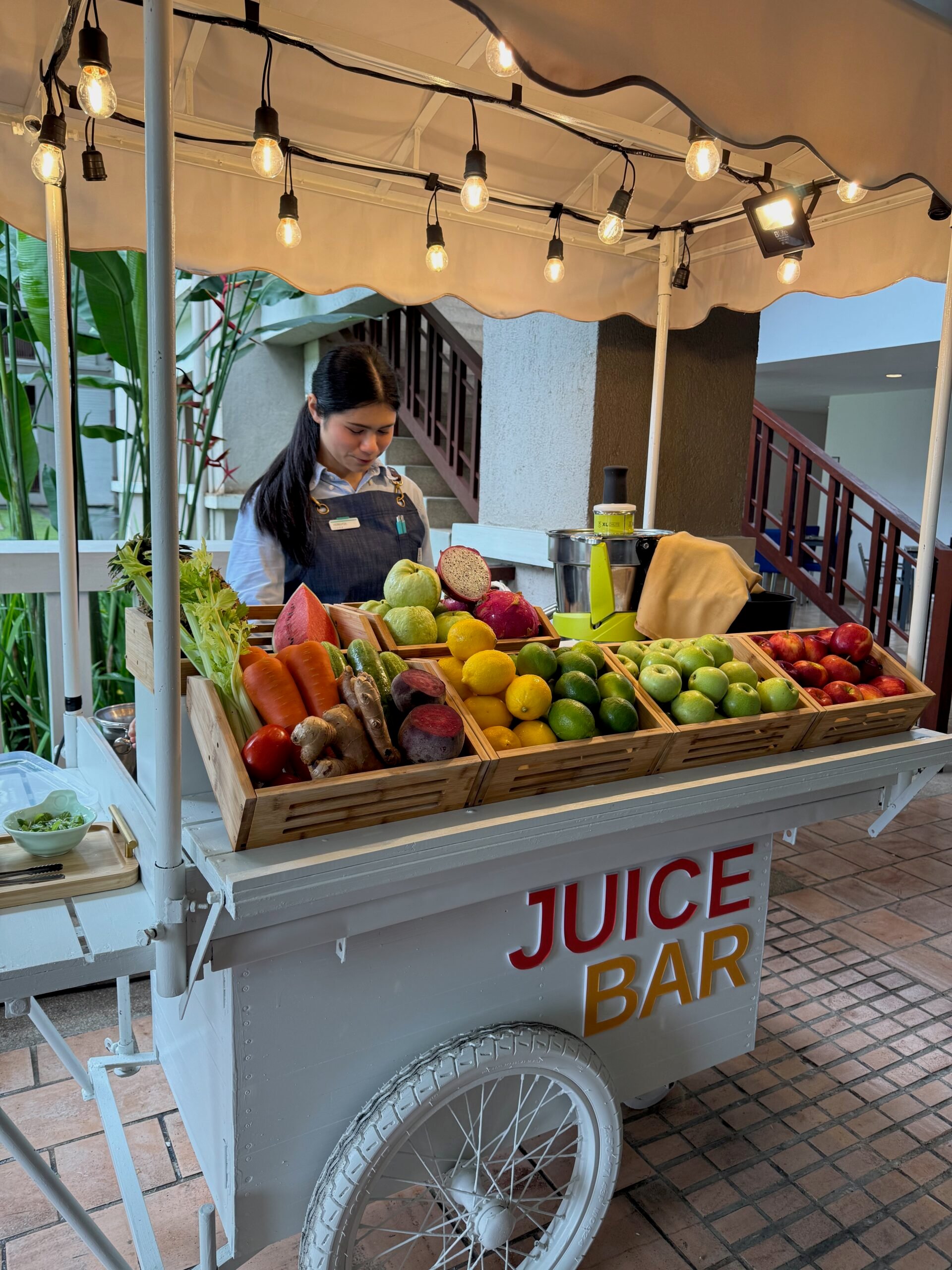 Le Méridien Chiang Rai Resort fresh fruit stand