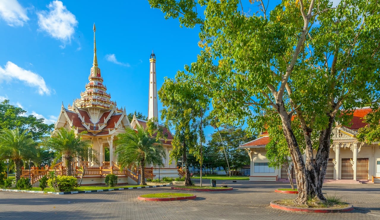 Wat Chalong, Ko Phuket, Phuket, Thailand, South-East Asia, Asia