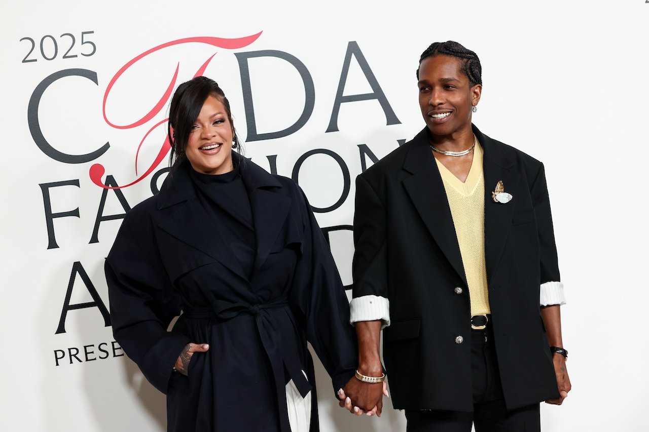 Rihanna and A$AP Rocky at the 2025 CFDA Fashion Awards