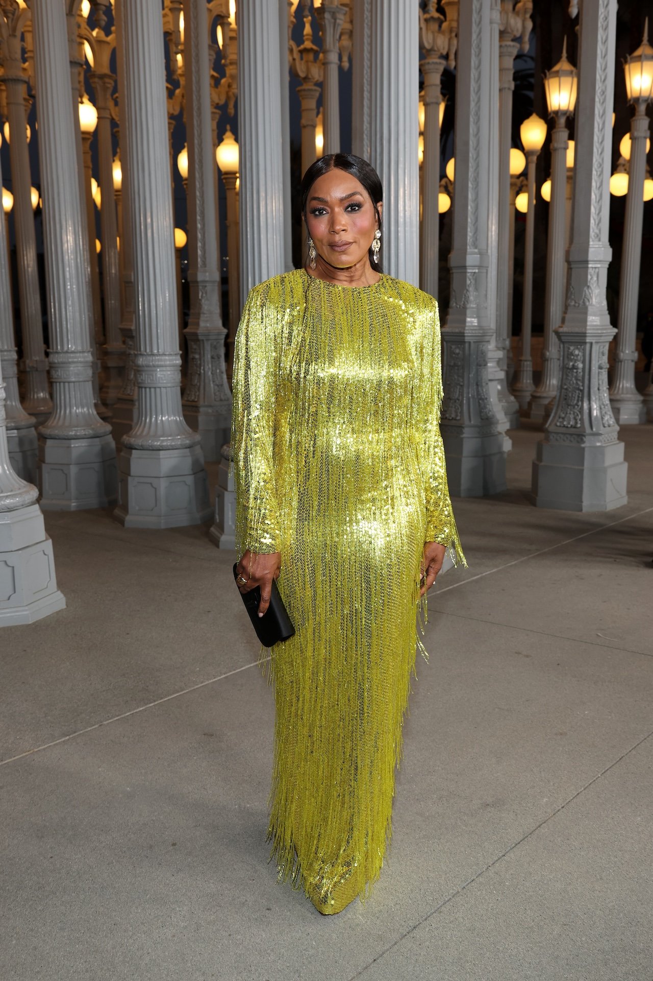 Angela Bassett, wearing Gucci, attends the 2025 LACMA Art+Film Gala