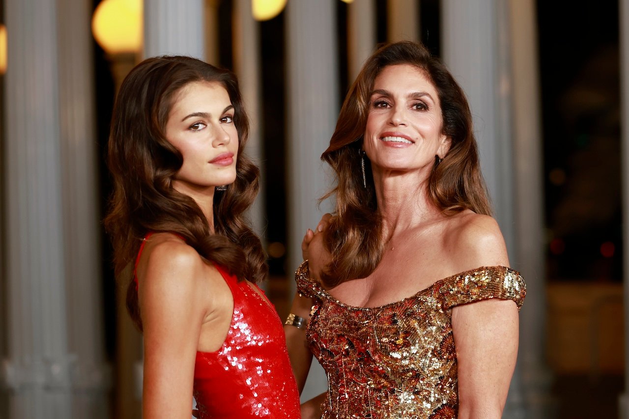 Kaia Gerber and Cindy Crawford attend the 2025 LACMA Art+Film Gala at Los Angeles County Museum of Art