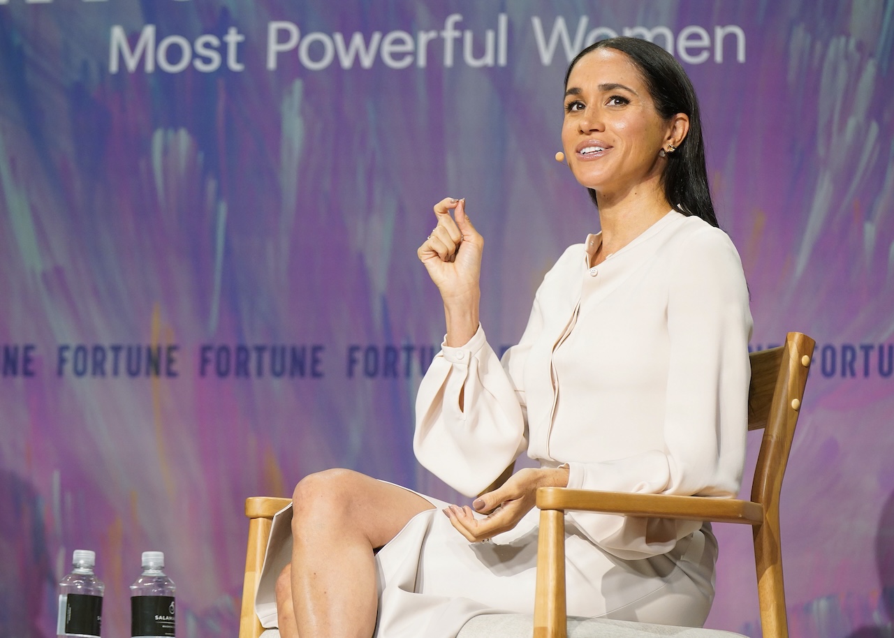 Duchess of Sussex and Founder of As Ever Meghan Markle speaks onstage during Fortune Most Powerful Women Summit 2025