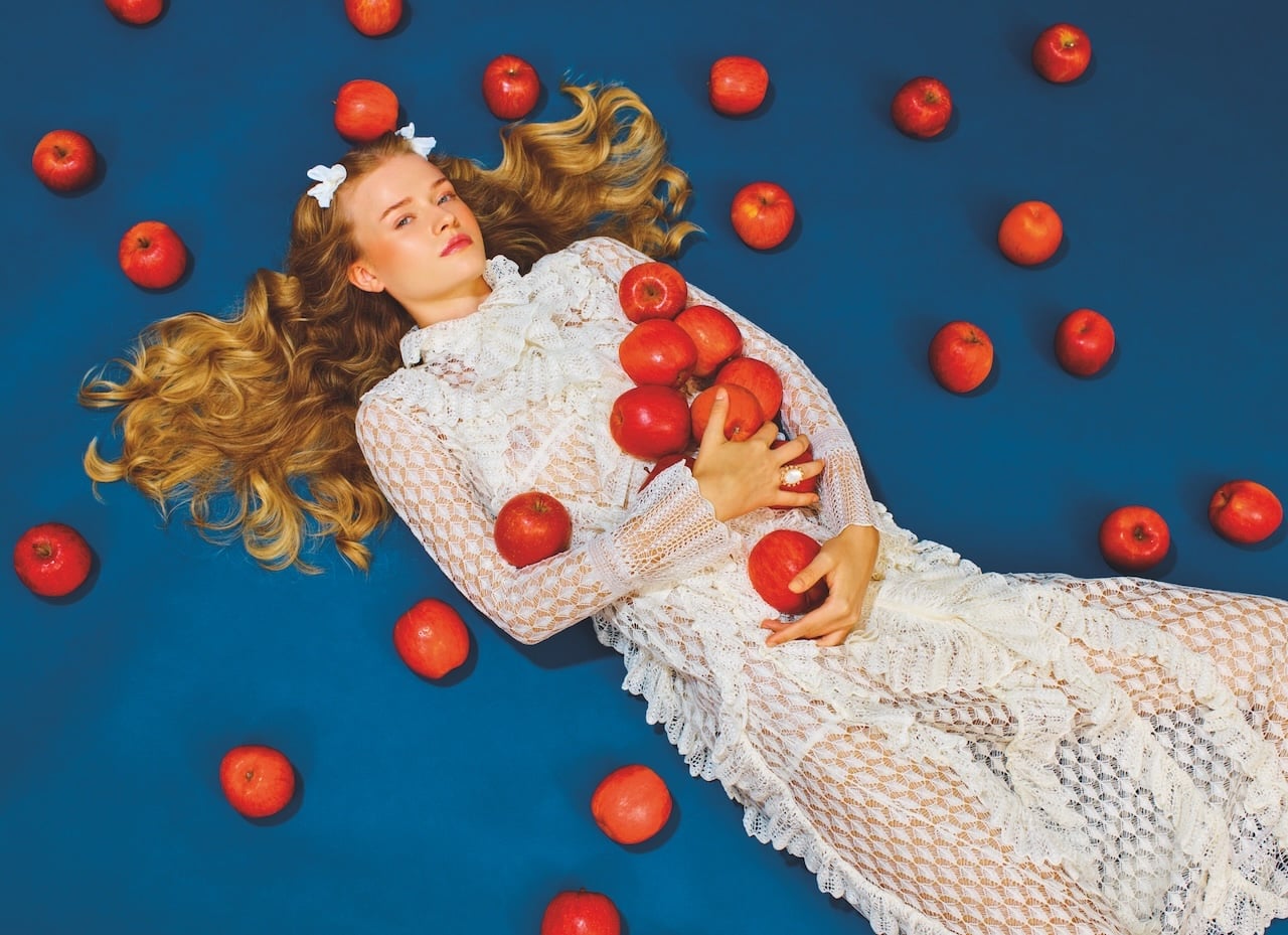 Dior dress, bra, ring, 800-929-DIOR.