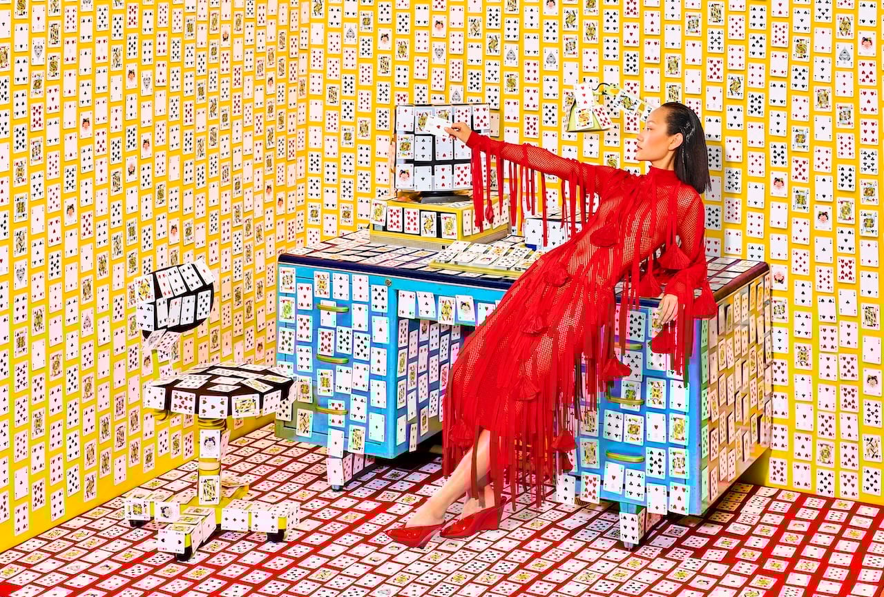 Ferragamo dress, mules, ferragamo.com. 