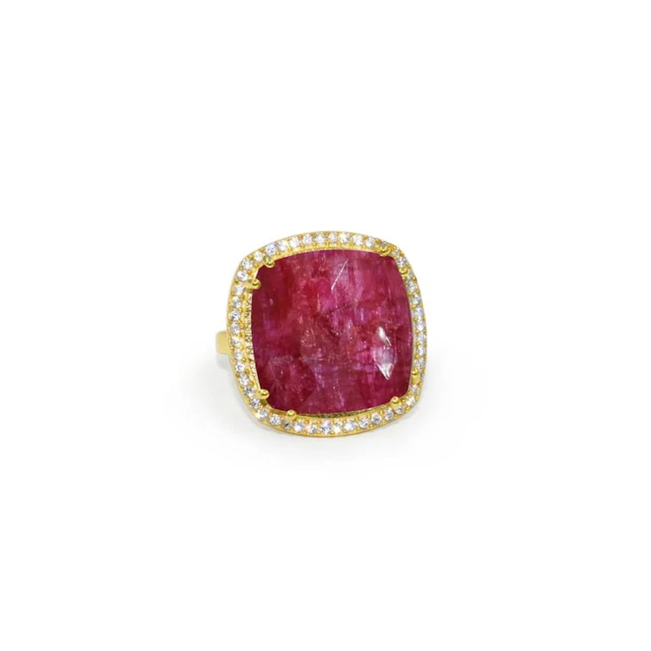SUSAN HANOVER DESIGNS Ruby Jade Square Ring,