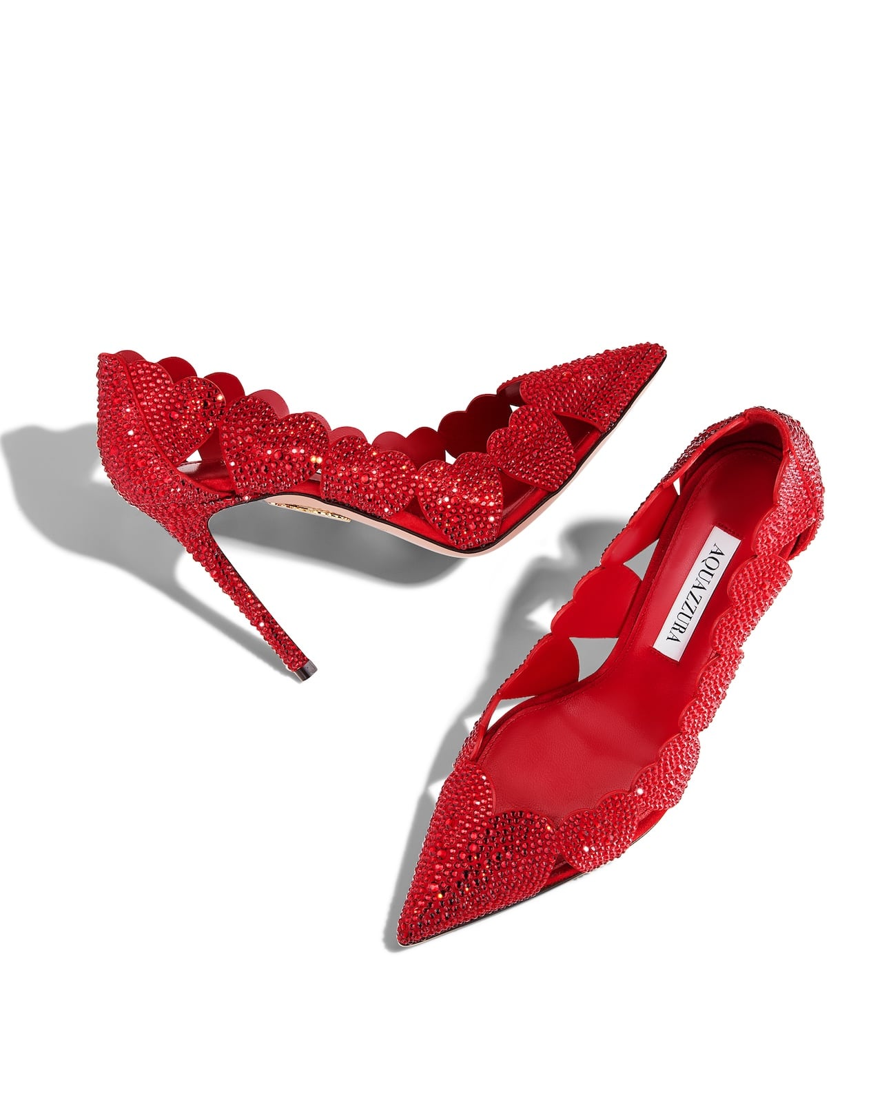 Aquazzura Amourose Maxi Crystal Pump 105