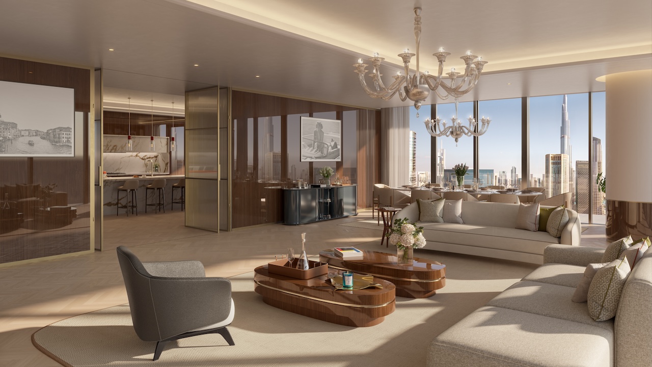 Mr. C Residences Downtown - 4BED - Dining - Burj Khalifa View