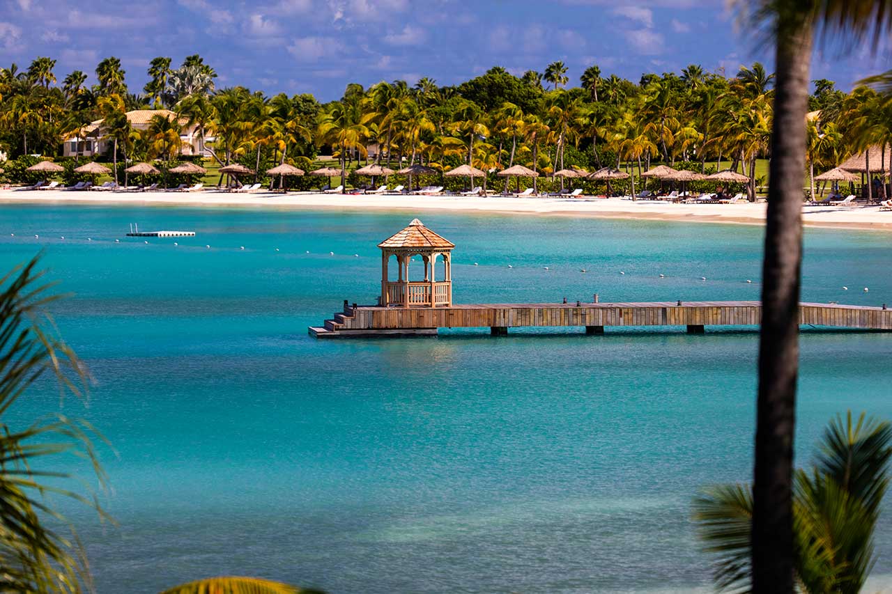 GRAZIA Travel Guide: Jumby Bay Island dock