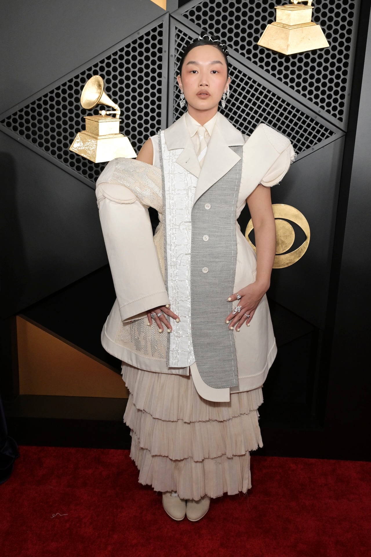 LOS ANGELES, CALIFORNIA - FEBRUARY 01: Audrey Nuna attends the 68th GRAMMY Awards on February 01, 2026 in Los Angeles, California. (Photo by Lester Cohen/Getty Images for The Recording Academy)