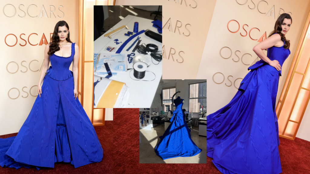 Barbie Ferreira attends the 98th Oscars in custom GapStudio by Zac Posen on March 15, 2026 in Hollywood, California.