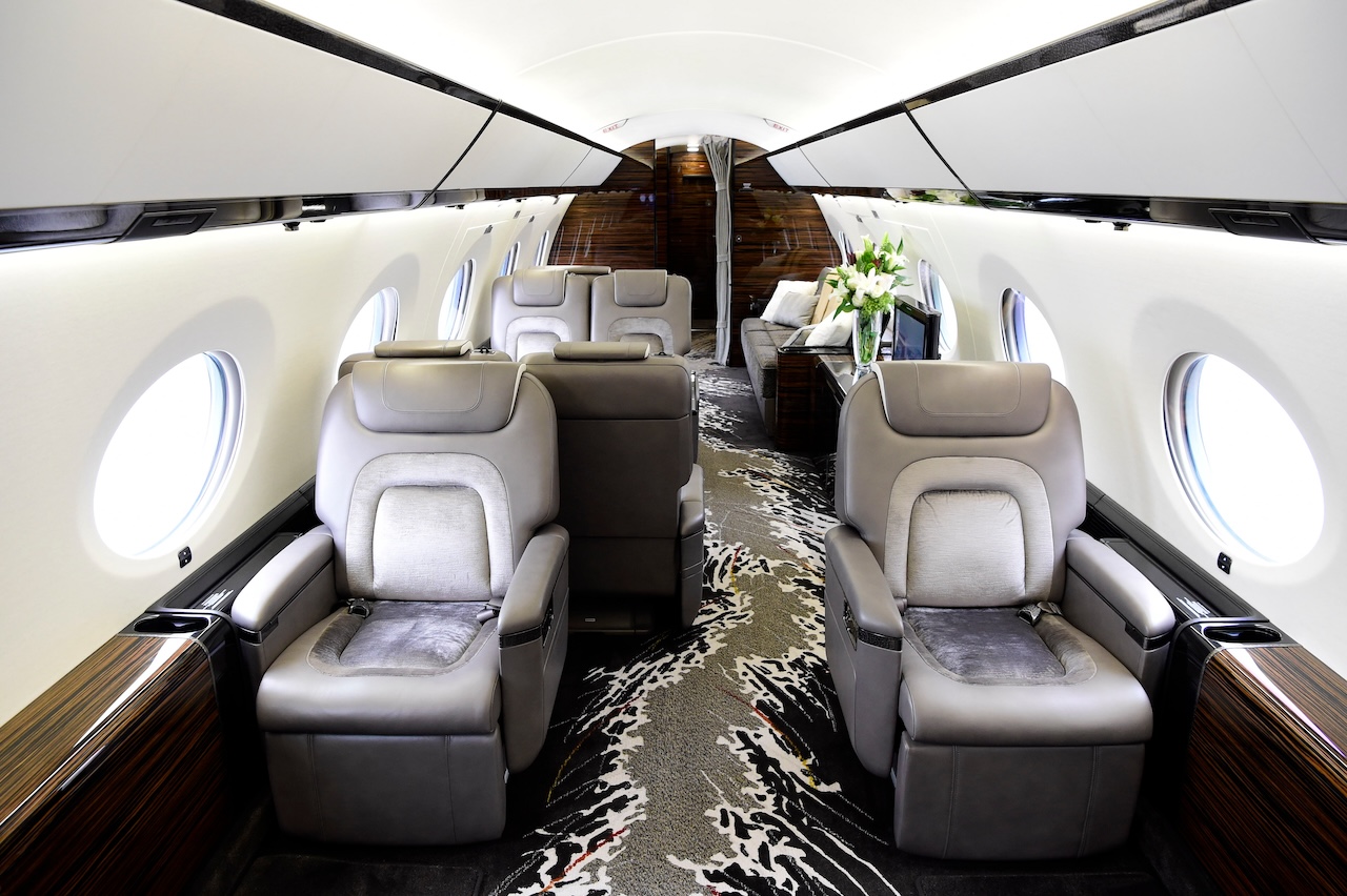 Flexjet private jet interiors