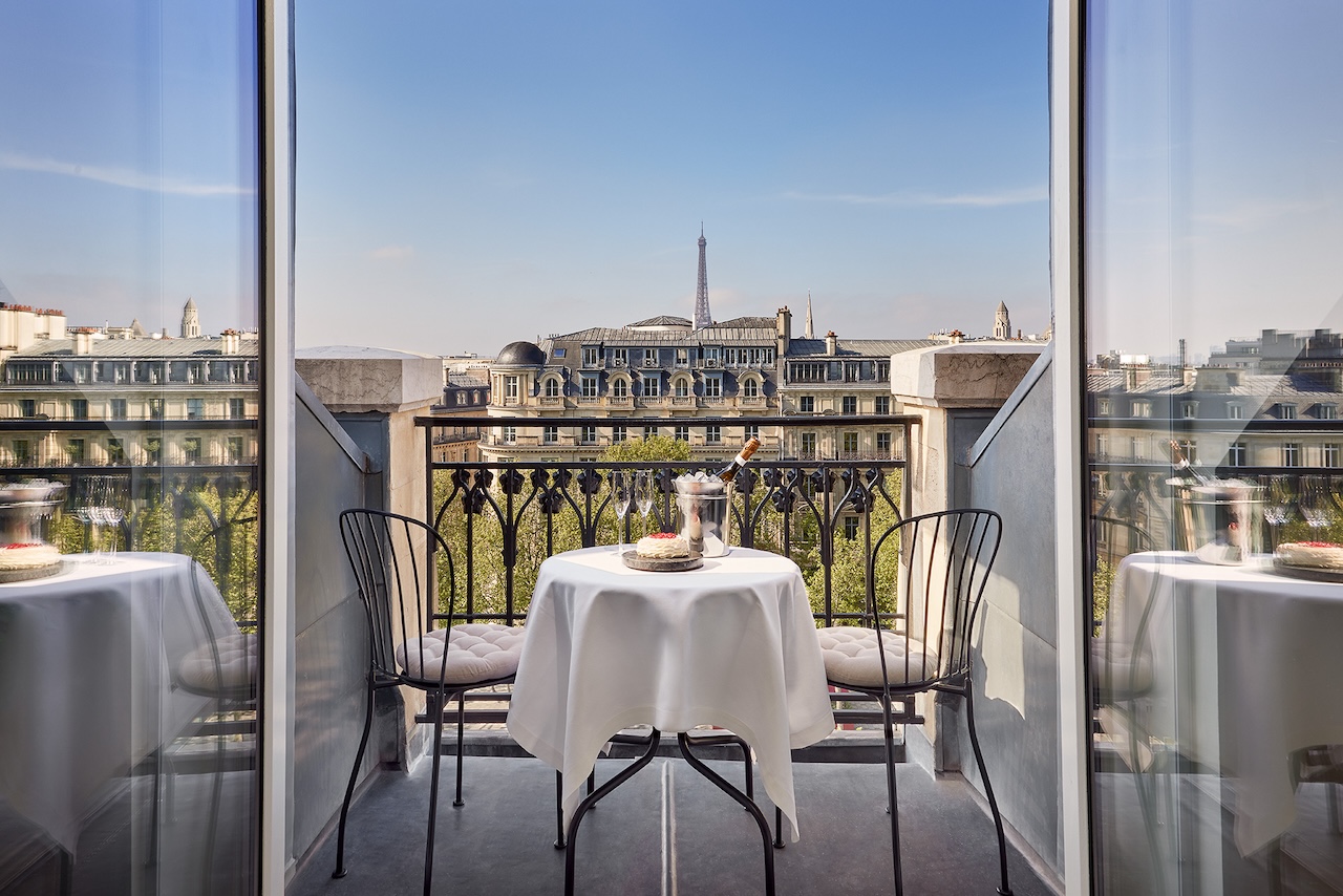 Paris Marriott Champs Elysees terrace view