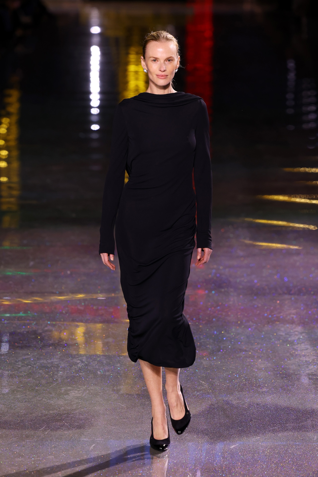 PARIS, FRANCE - MARCH 09: (EDITORIAL USE ONLY - For Non-Editorial use please seek approval from Fashion House) Anne Vyalitsyna walks the runway during the Chanel Womenswear Fall/Winter 2026-2027 show as part of Paris Fashion Week on March 09, 2026 in Paris, France. (Photo by Marc Piasecki/WireImage)