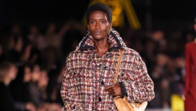 PARIS, FRANCE - MARCH 09: (EDITORIAL USE ONLY - For Non-Editorial use please seek approval from Fashion House) A model walks the runway during the Chanel Womenswear Fall/Winter 2026-2027 show as part of Paris Fashion Week on March 09, 2026 in Paris, France. (Photo by Stephane Cardinale - Corbis/Corbis via Getty Images)