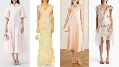 Easter Dresses 2026. Photo Credits (L-R): JACQUEMUS, SAU LEE, DÔEN, KHAITE