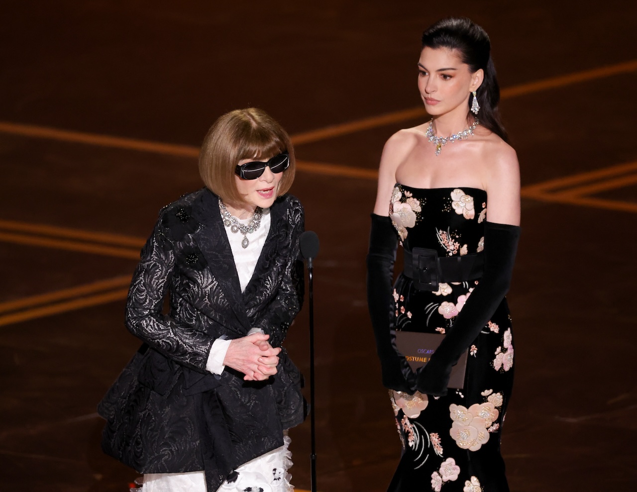 Anna Wintour and Anne Hathaway at the 98th Annual Oscars held at Dolby Theatre on March 15, 2026 in Hollywood, California. (Photo by Rich Polk/Penske Media via Getty Images)
