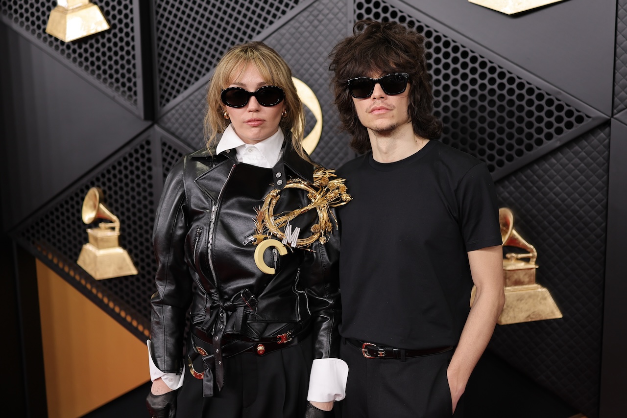 LOS ANGELES, CALIFORNIA - FEBRUARY 01: (L-R) Miley Cyrus and Maxx Morando attend the 68th GRAMMY Awards on February 01, 2026 in Los Angeles, California. (Photo by Neilson Barnard/Getty Images for The Recording Academy)
