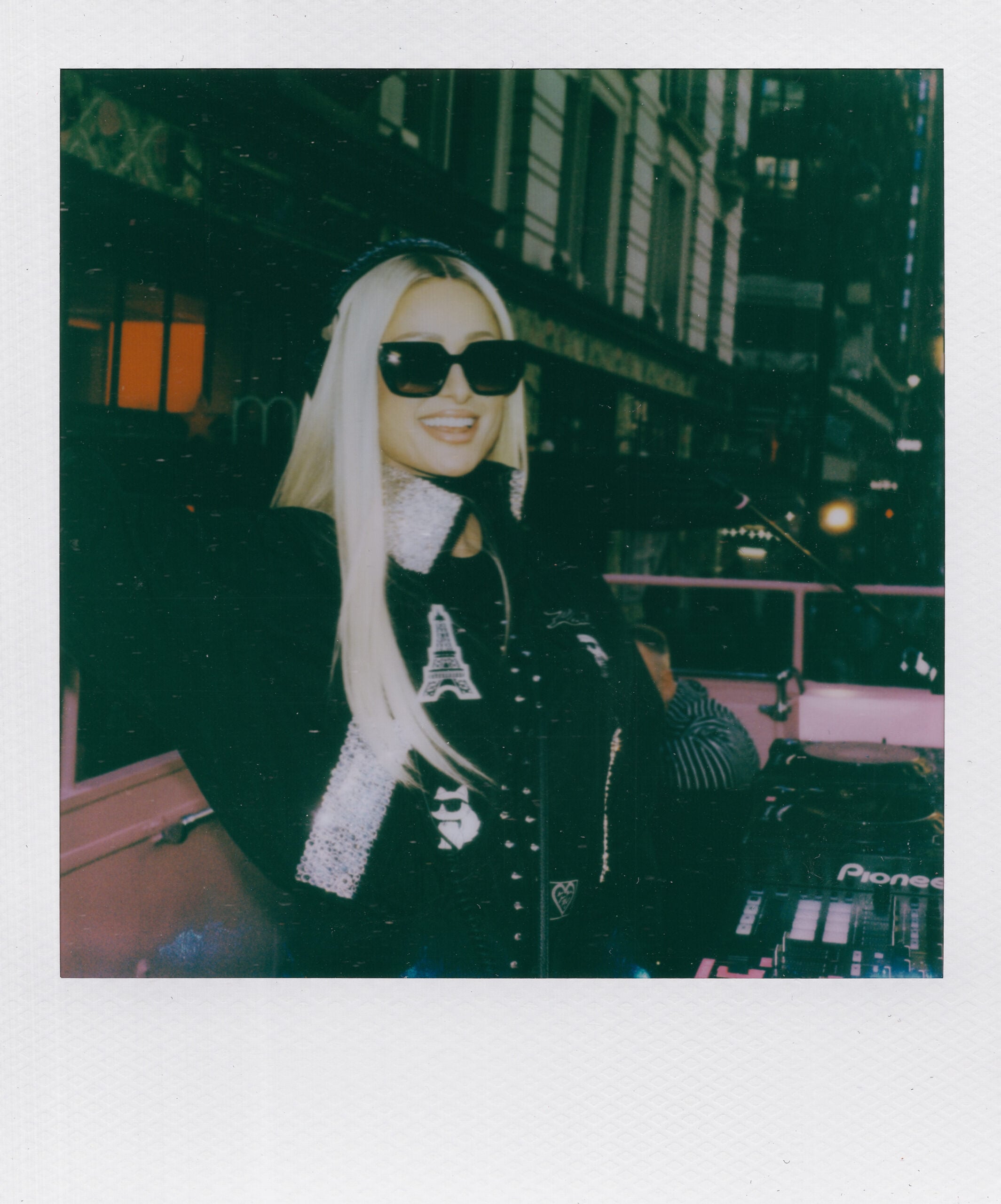 Paris Hilton at the Karl Lagerfeld Paris "From Paris, With Love" event in Herald Square. Photographed by Deonte Lee and Sancho Scott via BFA.