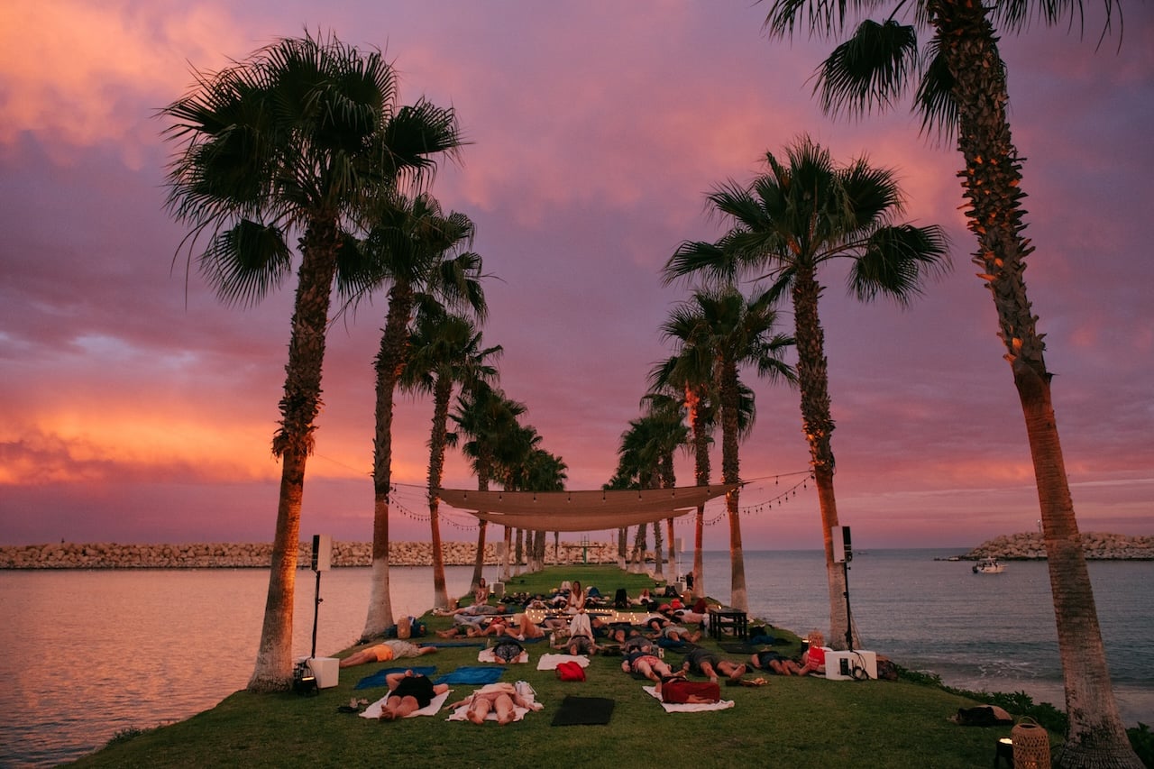 El Ganzo jetty yoga - credit MICHAEL DRUMMOND