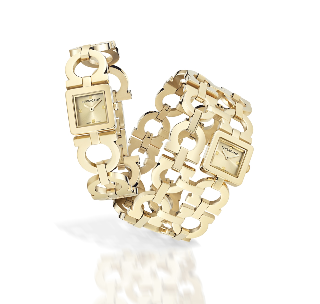 Ferragamo Double Gancini Watch, 19mm