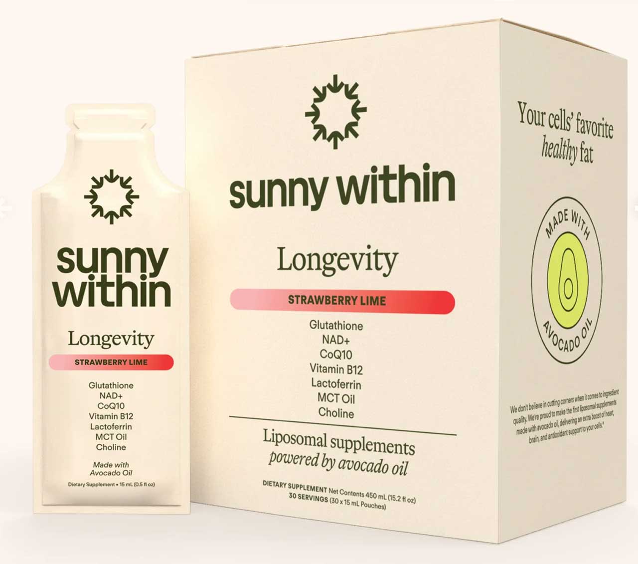 Sunny Within Longevity; $109. sunnywithin.com.