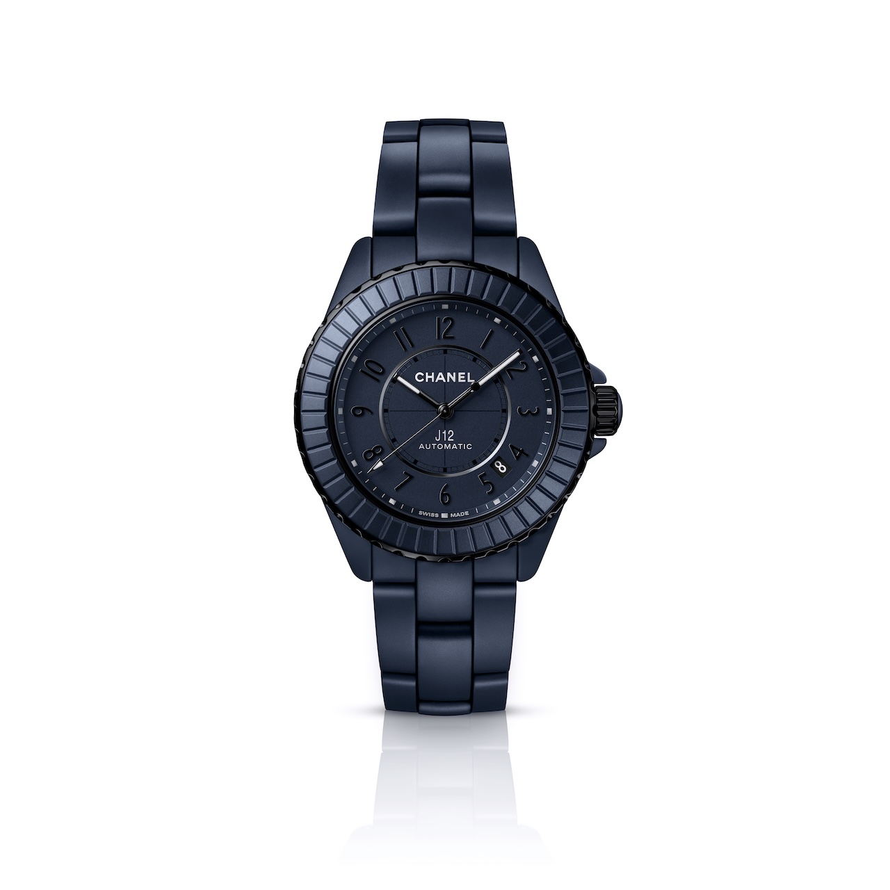 Chanel WatchesJ12 Watch Caliber 12.1, 38 MM Matte blue highly resistant ceramic and steel