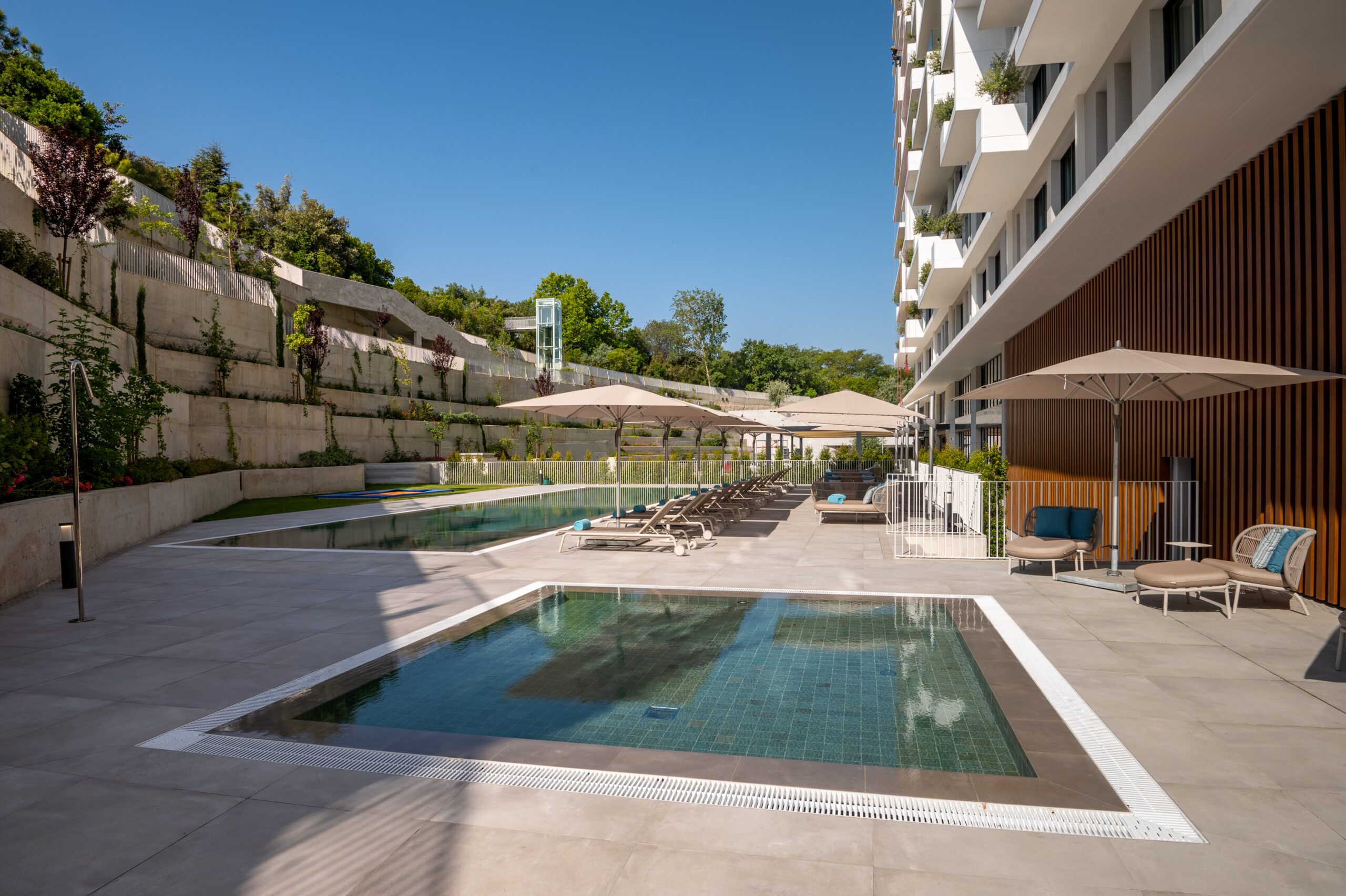 Martinhal Lisbon Oriente outdoor pool