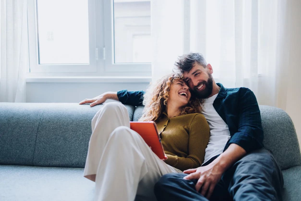 the way you sit on the sofa with your partner reveals more than you think