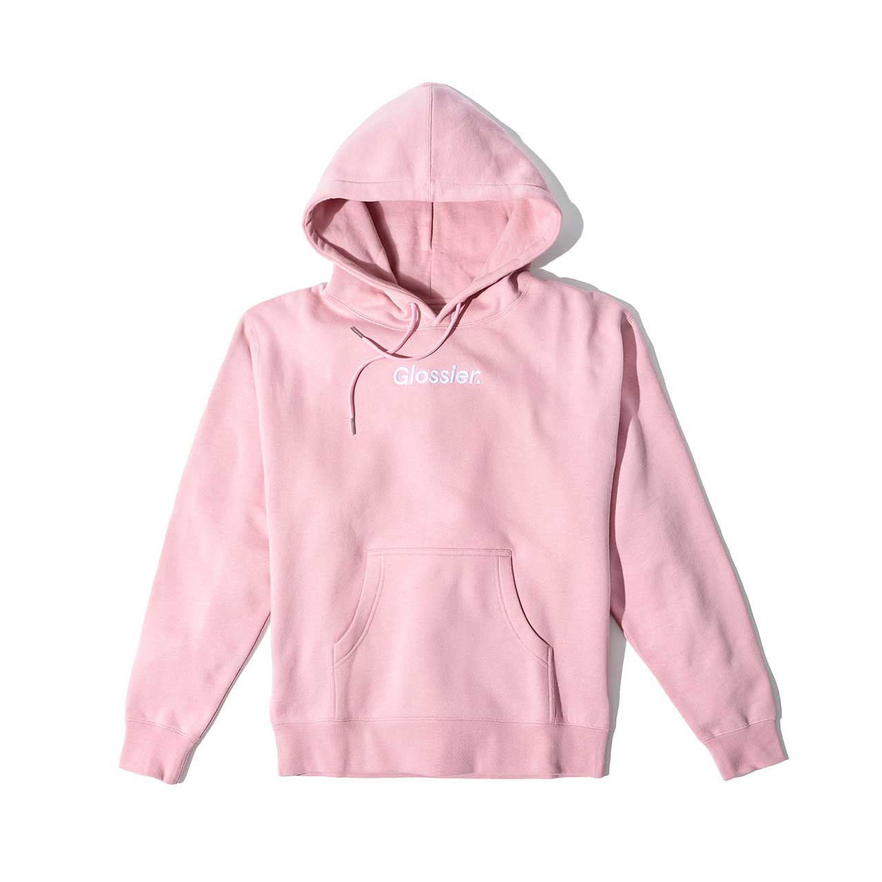 Glossier Original Pink Hoodie; $65. SHOP NOW.