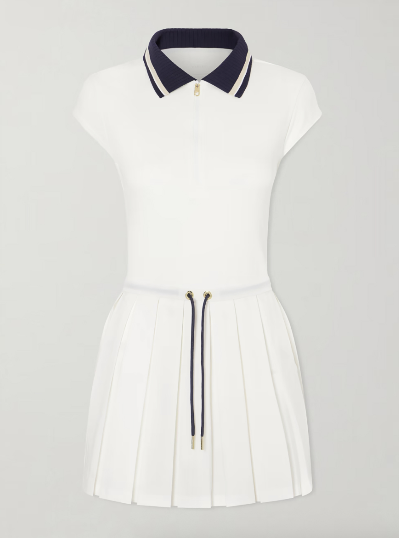 Varley Nico Pleated Pointelle-Jersey Tennis Dress; $170. SHOP NOW.