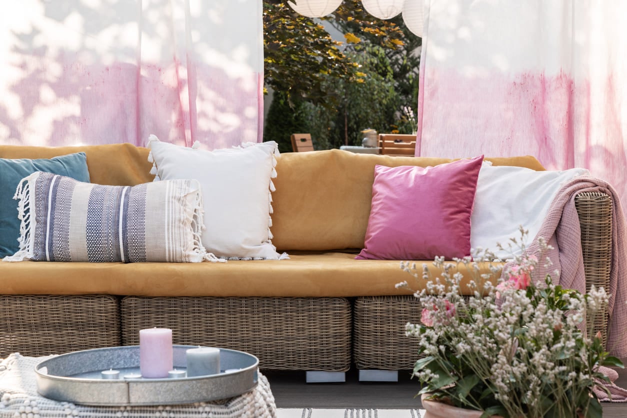 Why Pink Is the Ultimate Patio Color Scheme, According to Joanna Gaines