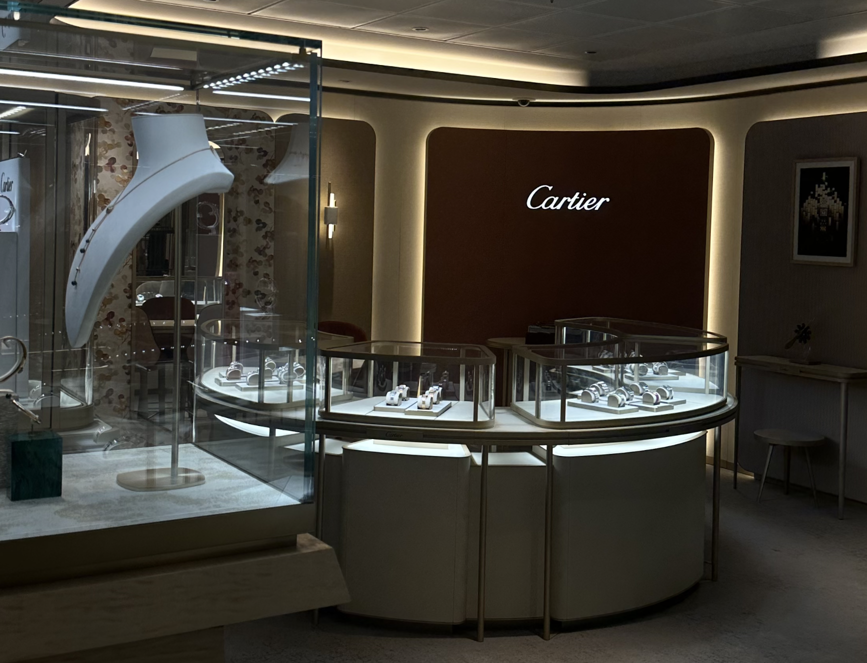 Cartier aboard Luminara; Photo by David Evan Ruff.