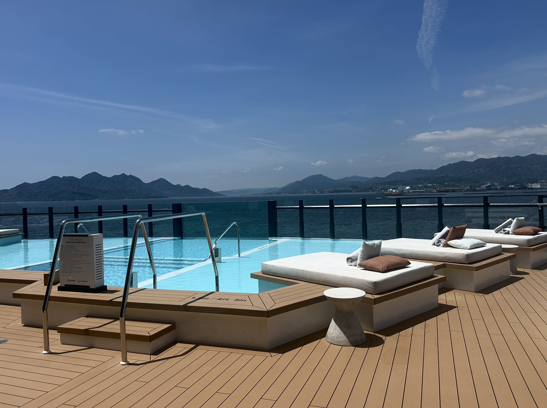 Poolside on Luminara; photo by David Evan Ruff.