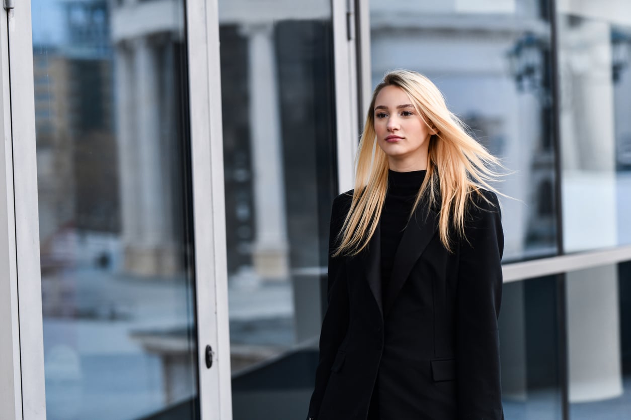 Goodbye Tight Slick-Back: NYFW Just Moved On, and Hairstylist Thomas Tuccinardi Explains the Softer Sleek Hair Replacing It This Fall iStock - AleksandarGeorgiev
