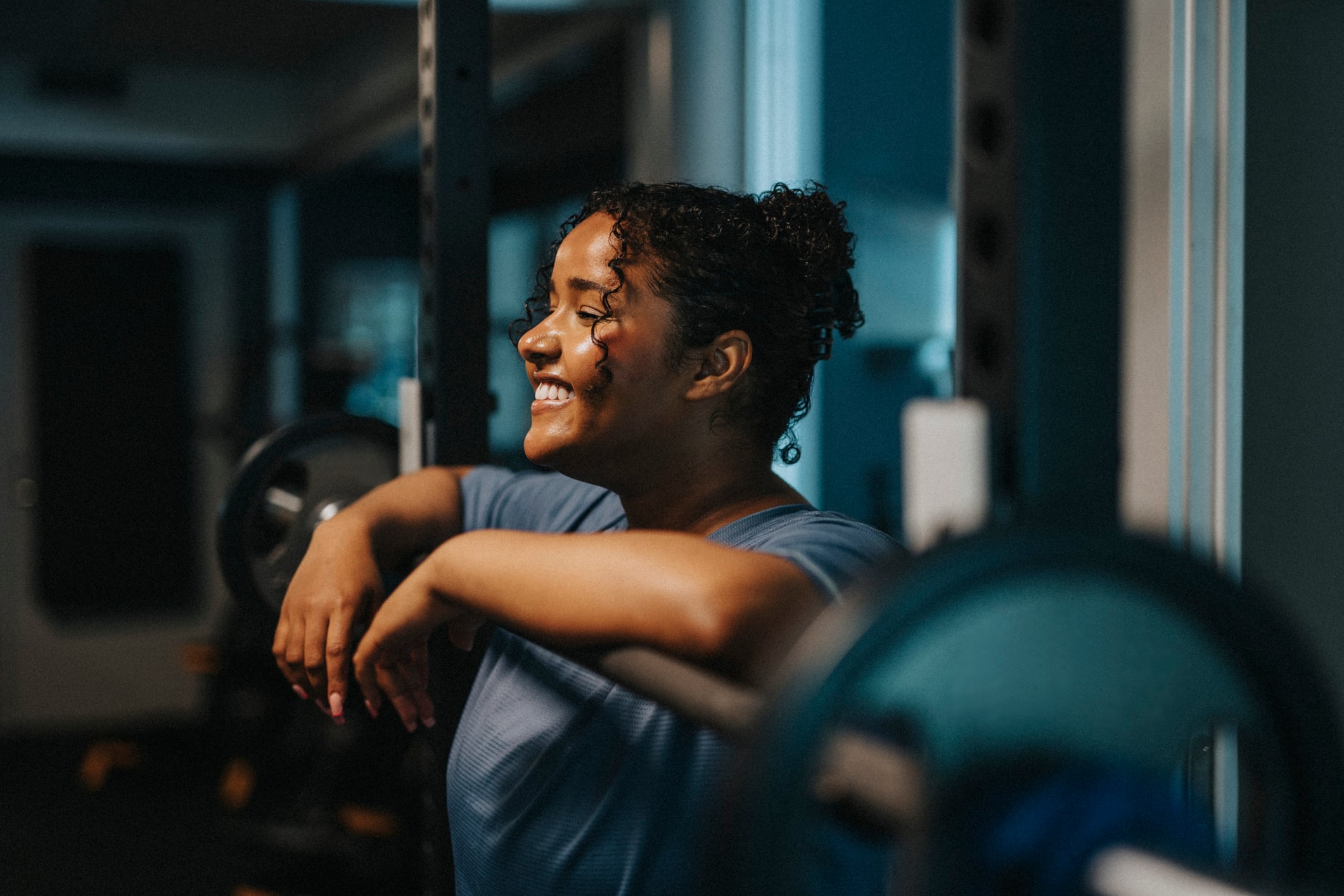 woman working out