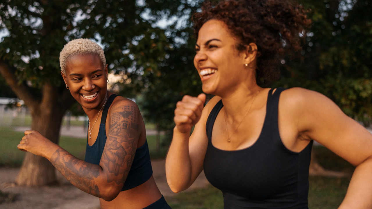 Women running