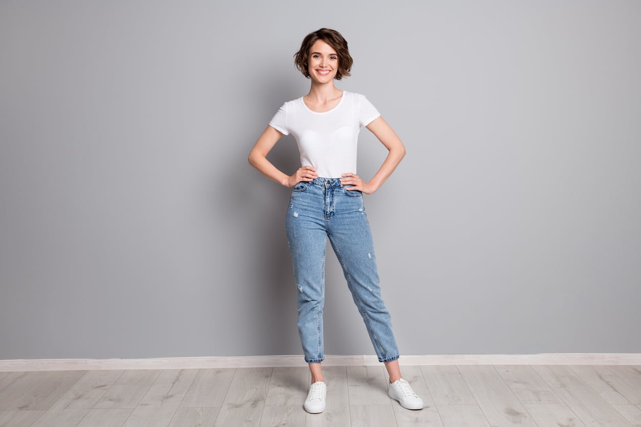 Makes High-Waisted Jeans Look Effortlessly Perfect Every Fall