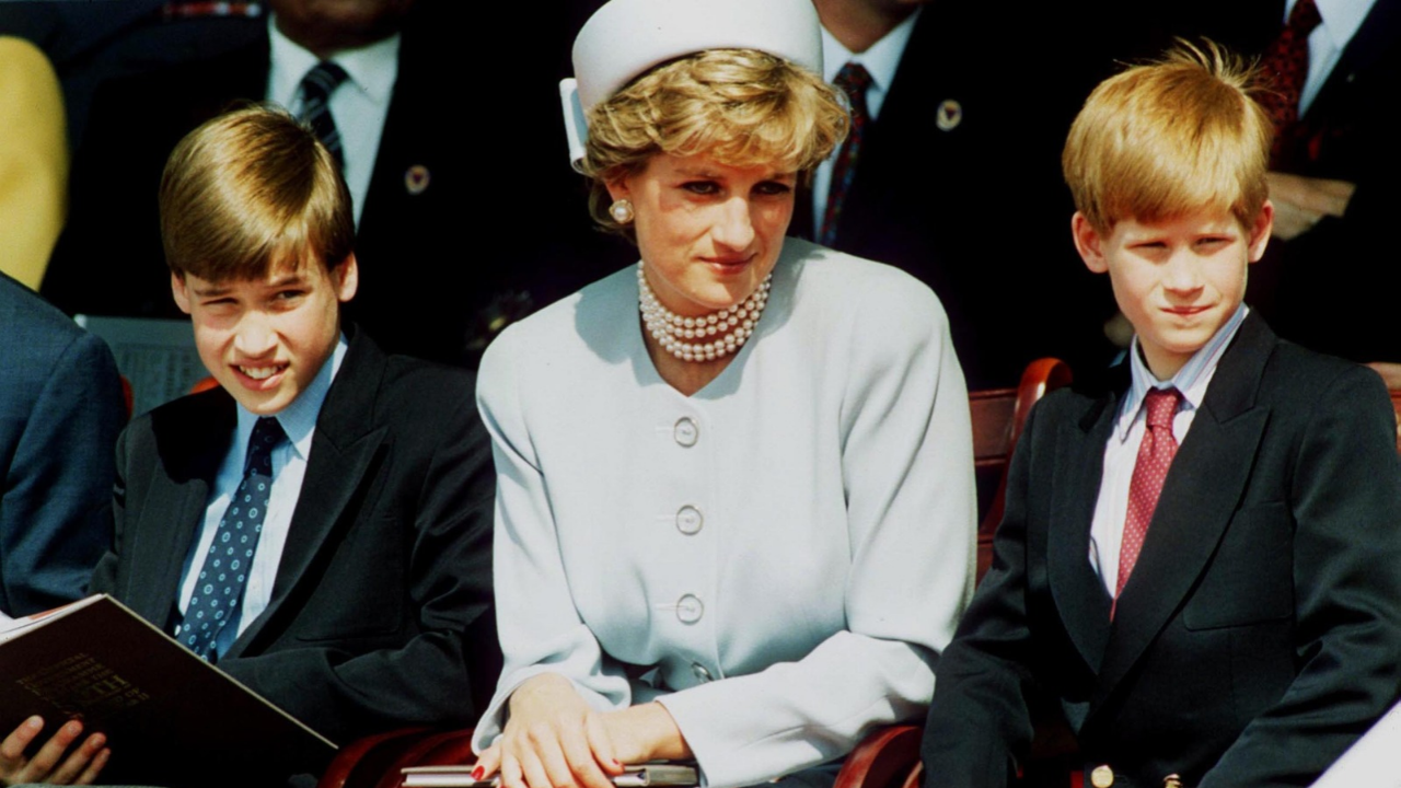 Princess Diana and sons Prince Harry and Prince William