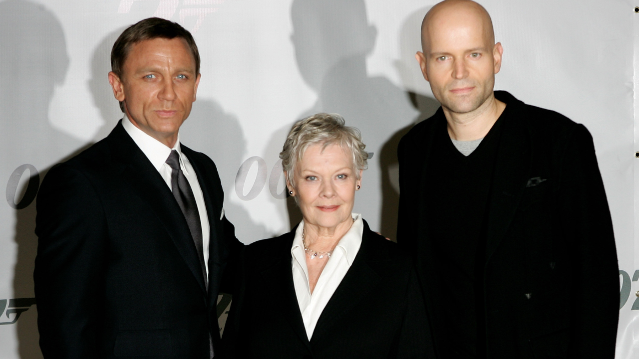 Daniel Craig, Dame Judi Dench and director Marc Forster at James Bond film 'Quantum of Solace'