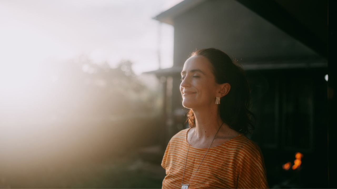 Woman in morning