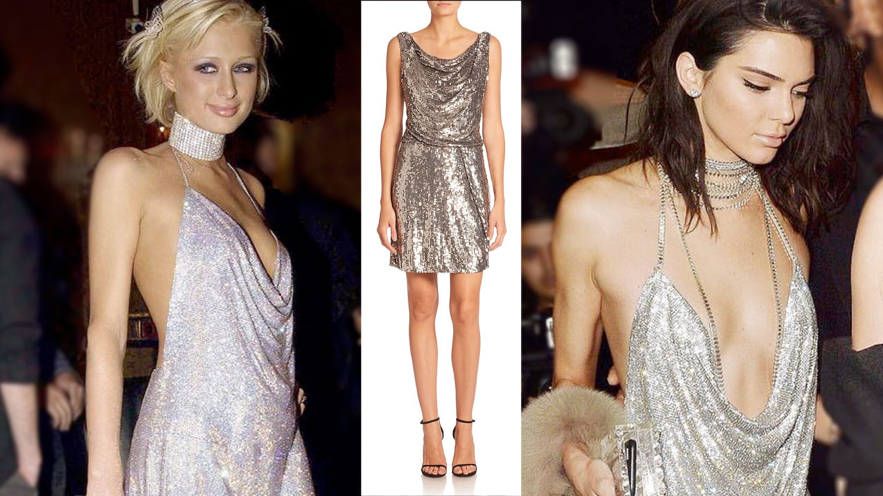 kendall metal dress Kendall Jenner Closed the Versace FW20 Show in a Metal Mesh Minidress