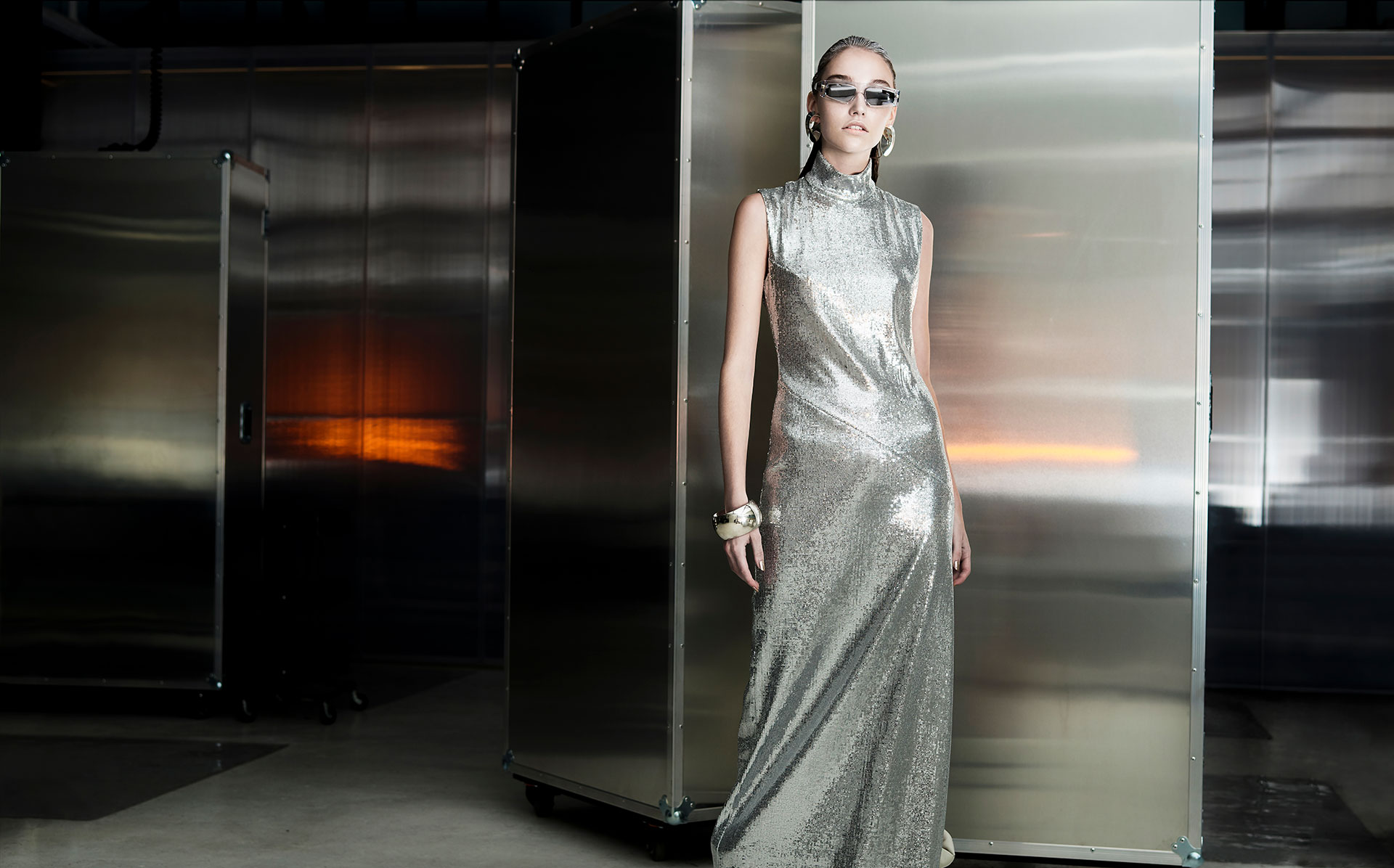ROBO SHOP futuristic fashion shoot by Nick Tsindos for GRAZIA Australia