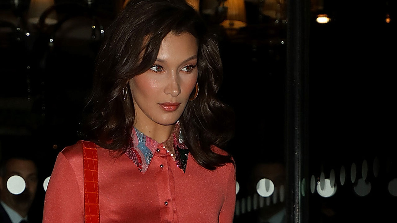bella hadid shirt dress Bella Hadid's T-Shirt Dress Is A Stylish Approach To Sportswear