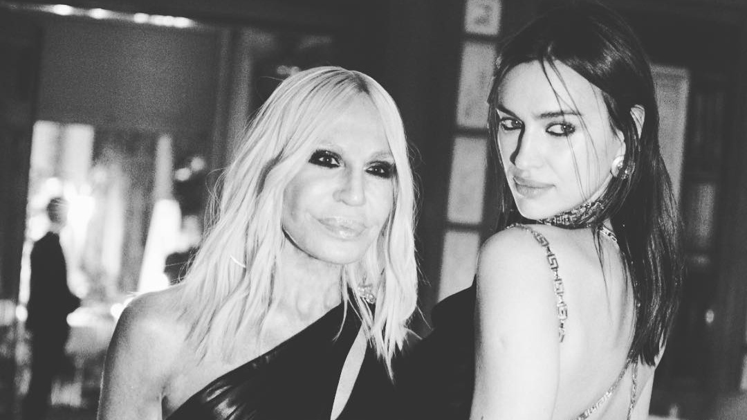 Donatella Versace Takes Us Inside Her Show Fitting with Irina Shayk ...