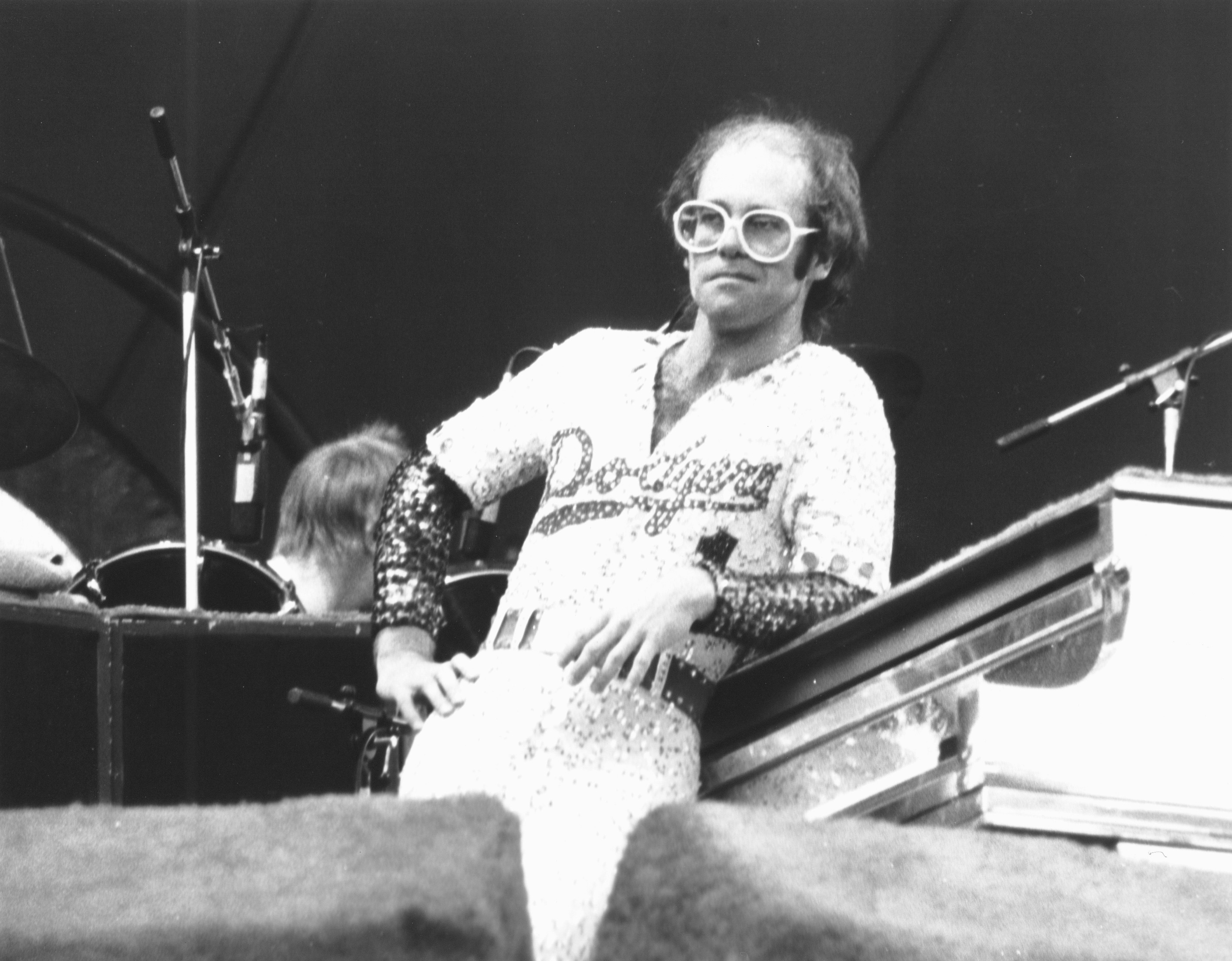 240,000 Swarovski Crystals Were Used To Recreate Elton John's Dodgers  Costume In “Rocketman” - Grazia