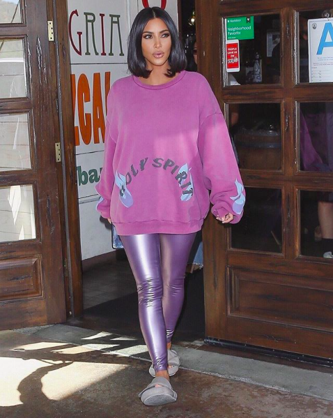 Kim Kardashian Makes Her Mauve In Pious Purple - Grazia