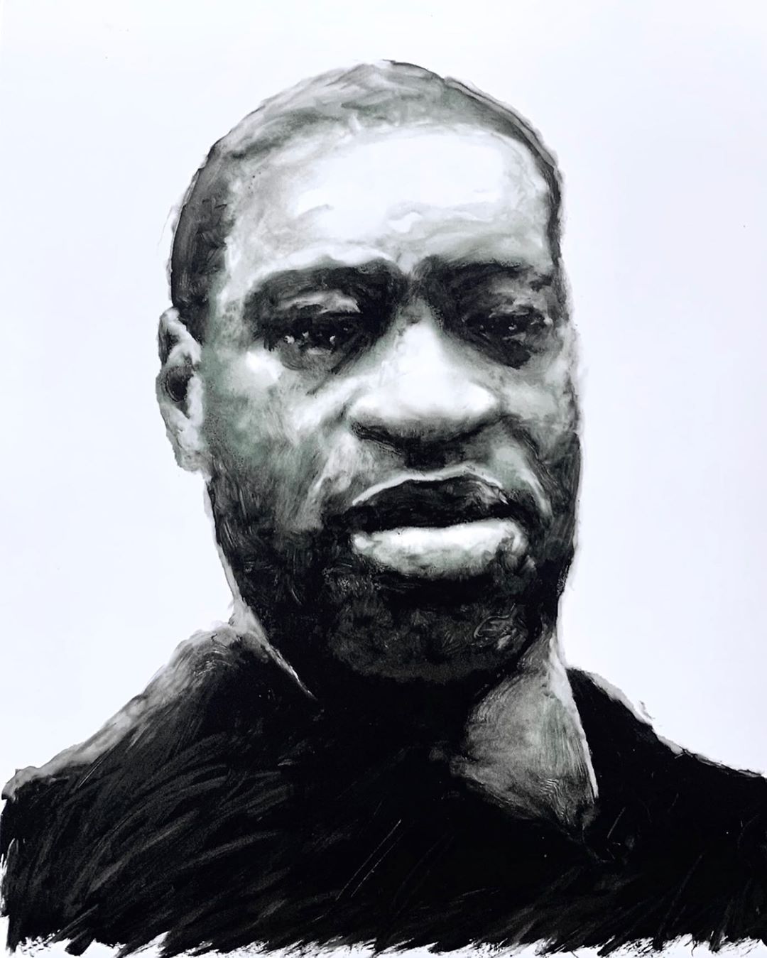 John Ratajkowksi's portrait of George Floyd
