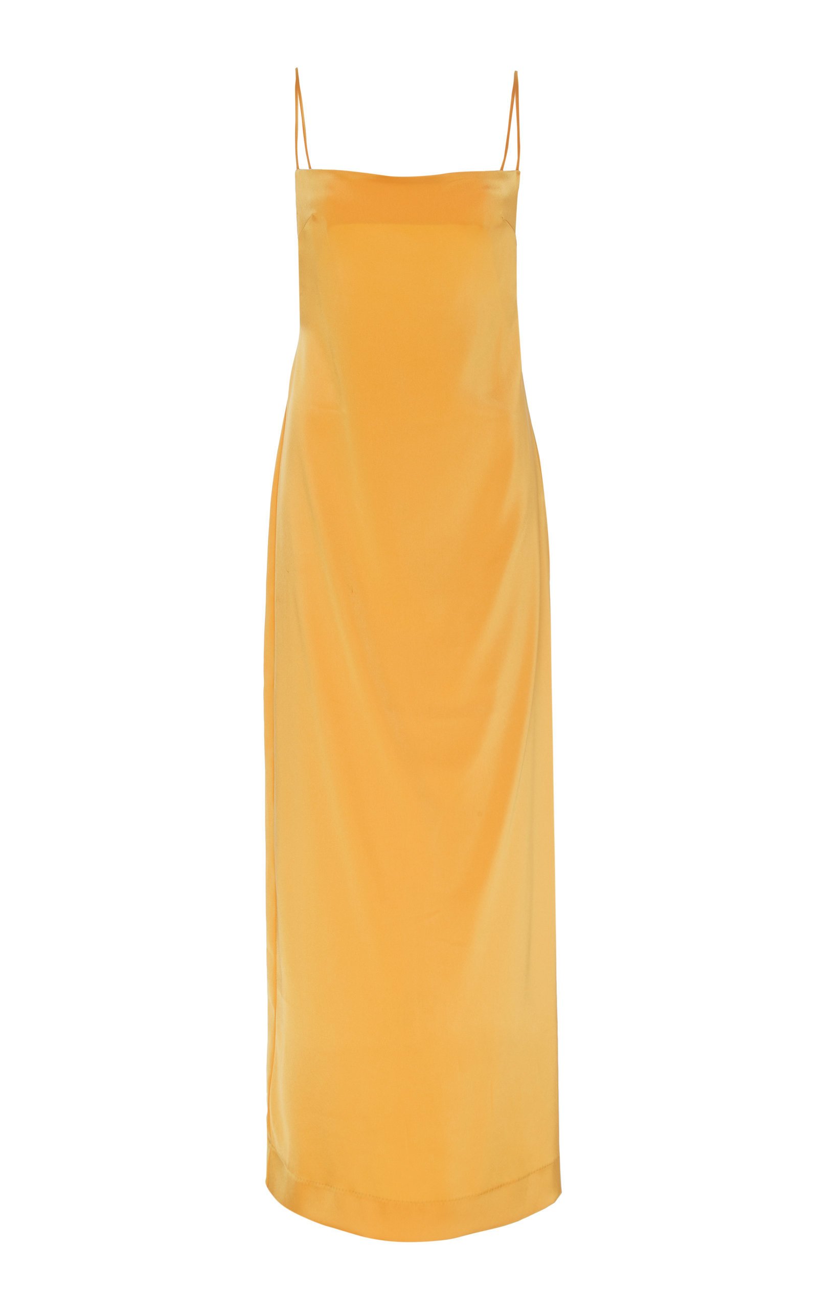 open lace back dress Fiery Orange Georgia Sweetheart Midi Dress XXL main image 1