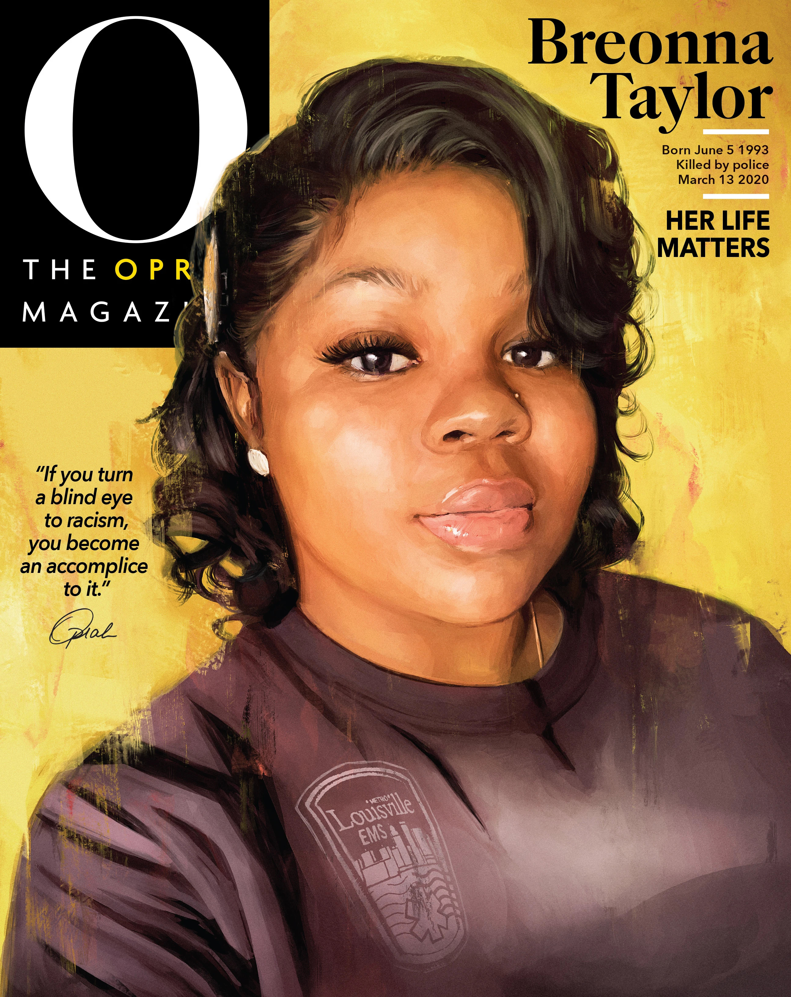 Bronna Taylor on the cover of O Magazine